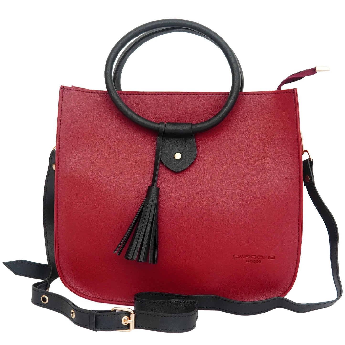 Ring Bucket Bag Maroon