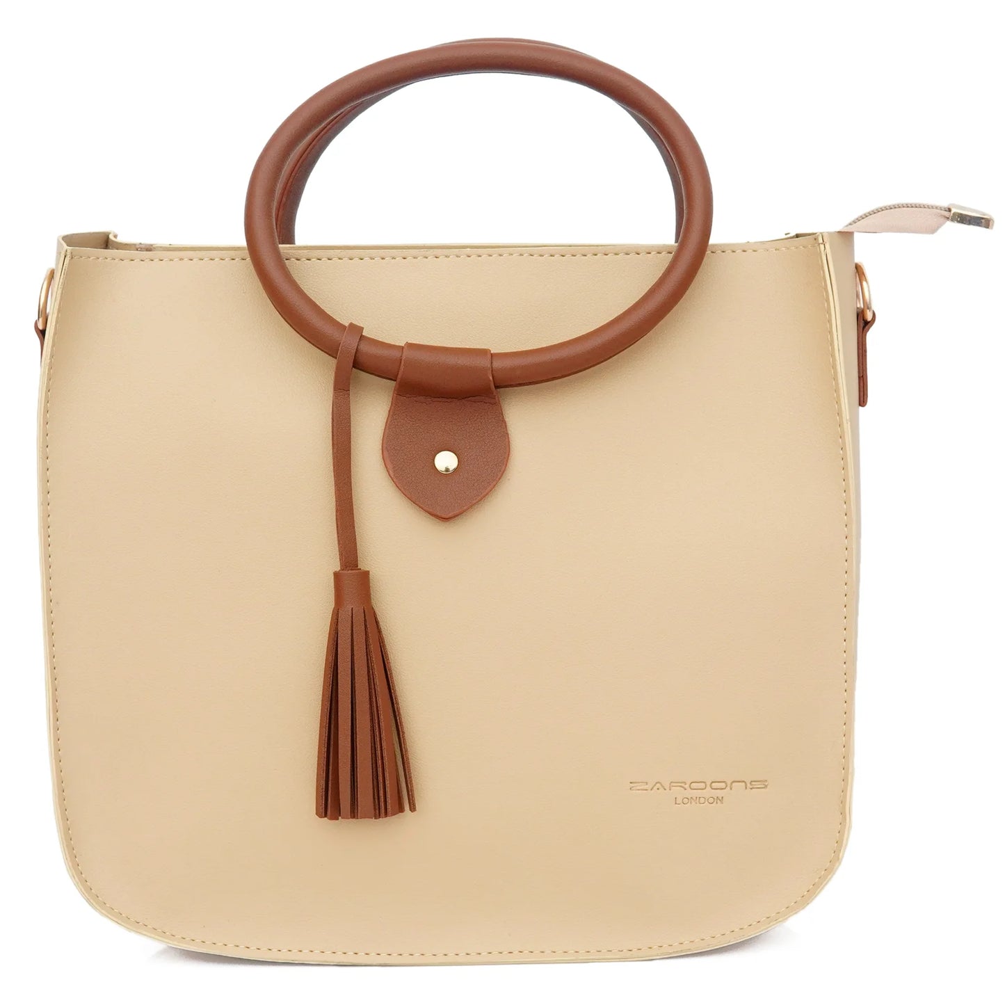 Ring Bucket Bag Beige