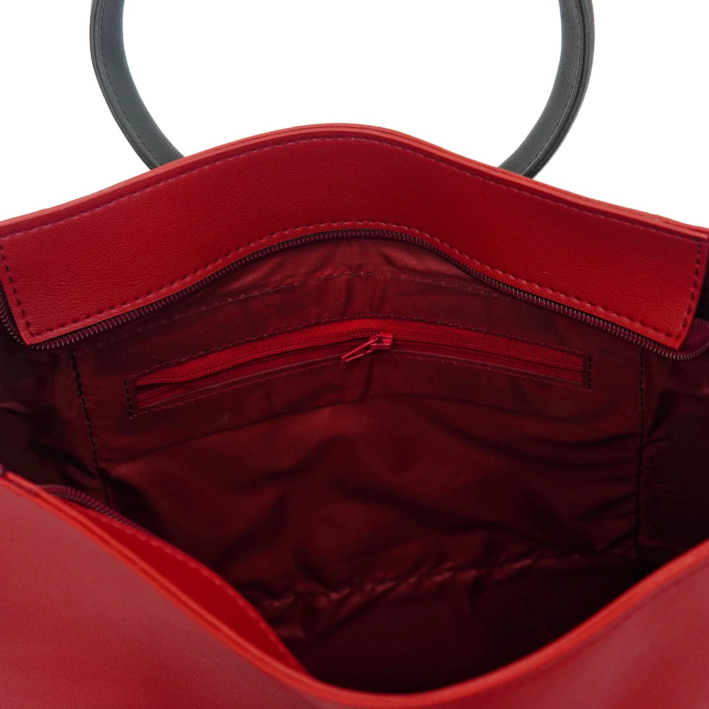 Ring Bucket Bag Maroon