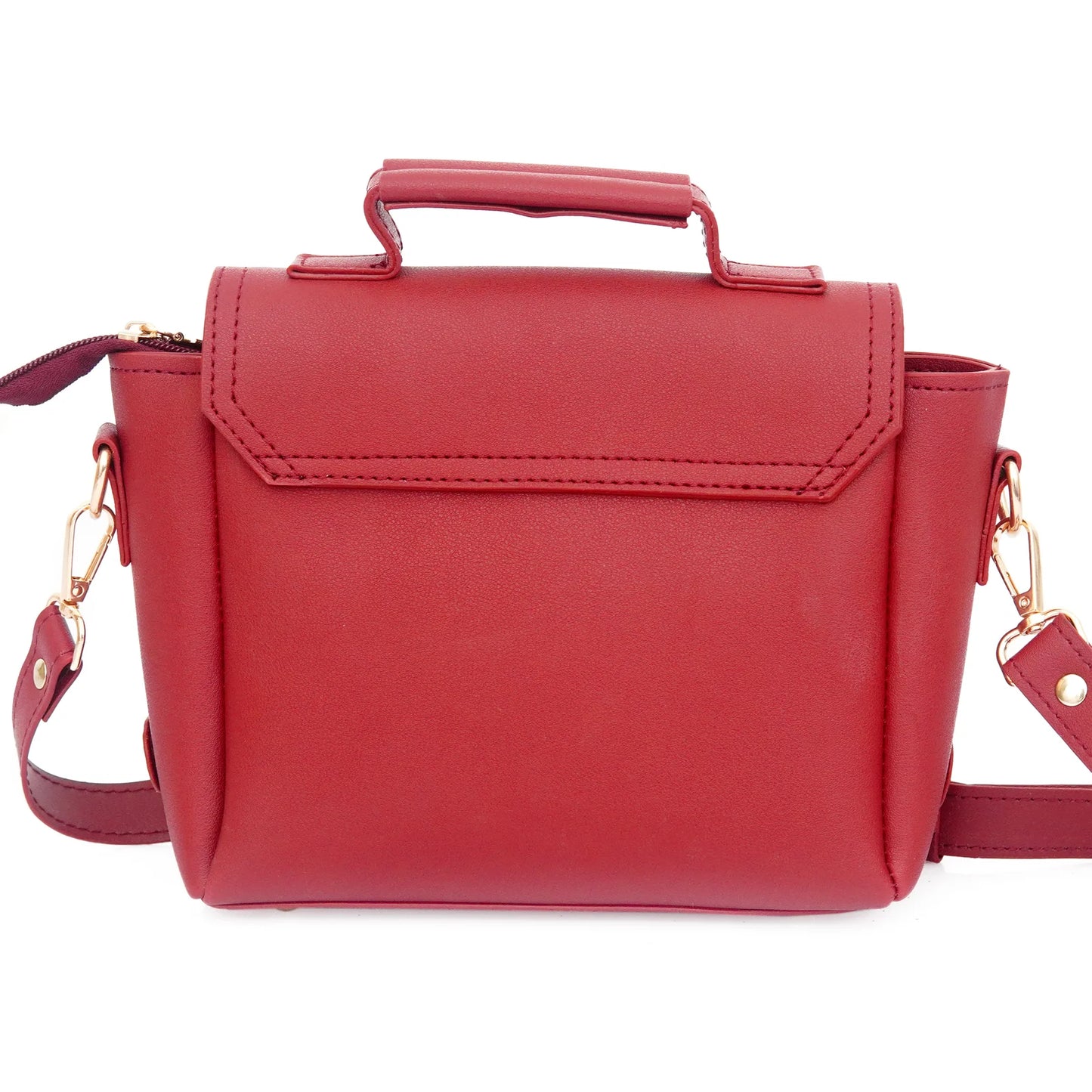 Micro Satchel Bag Maroon