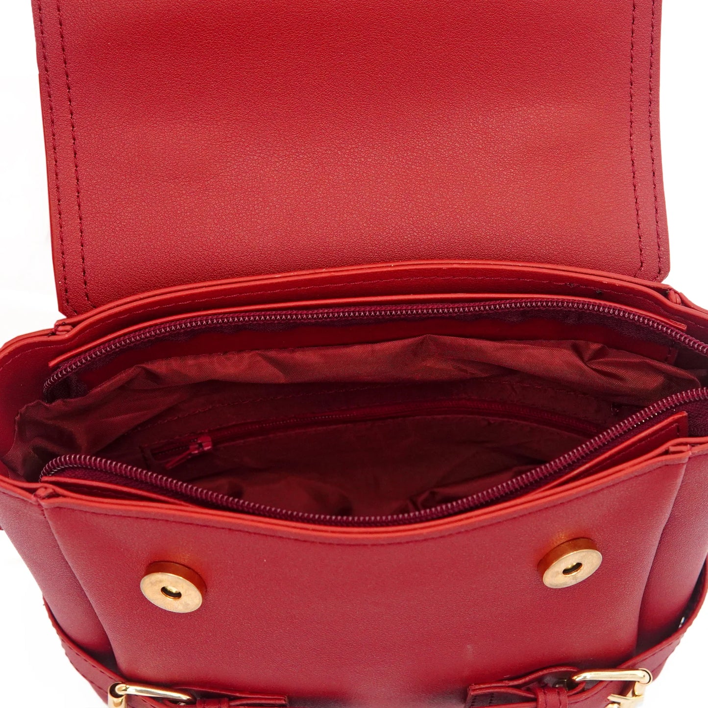 Micro Satchel Bag Maroon