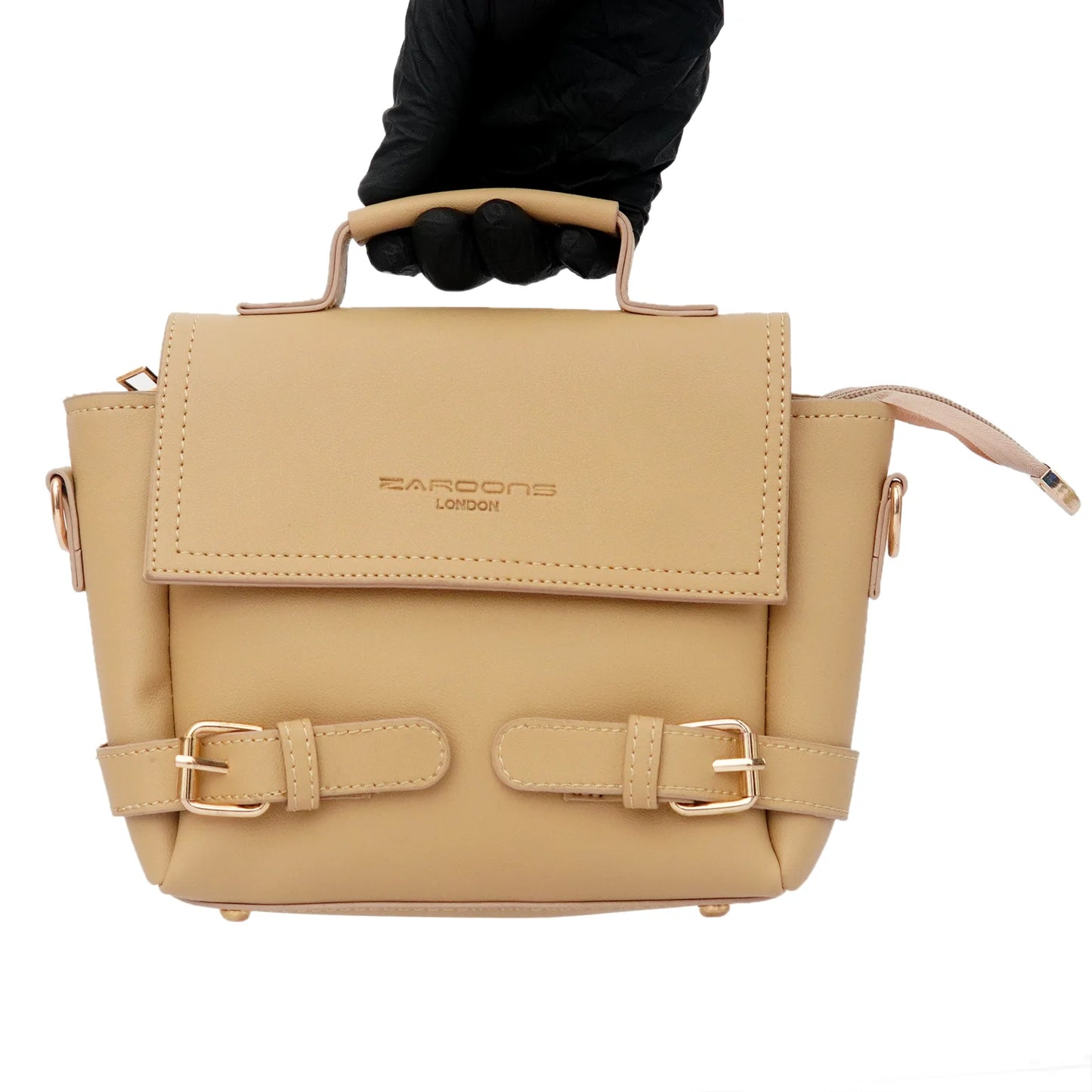 Micro Satchel Bag Beige