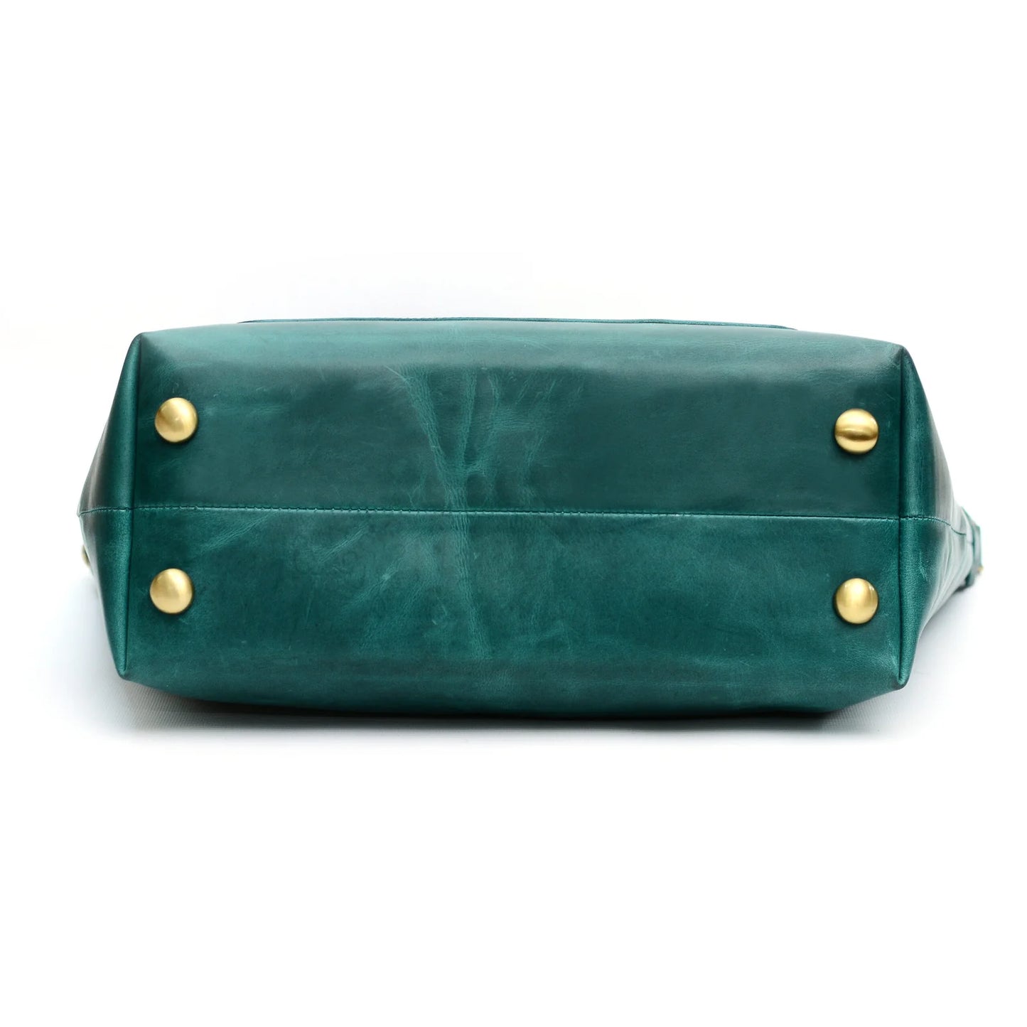 Genuine Leather Classic Tote Bag Zinc
