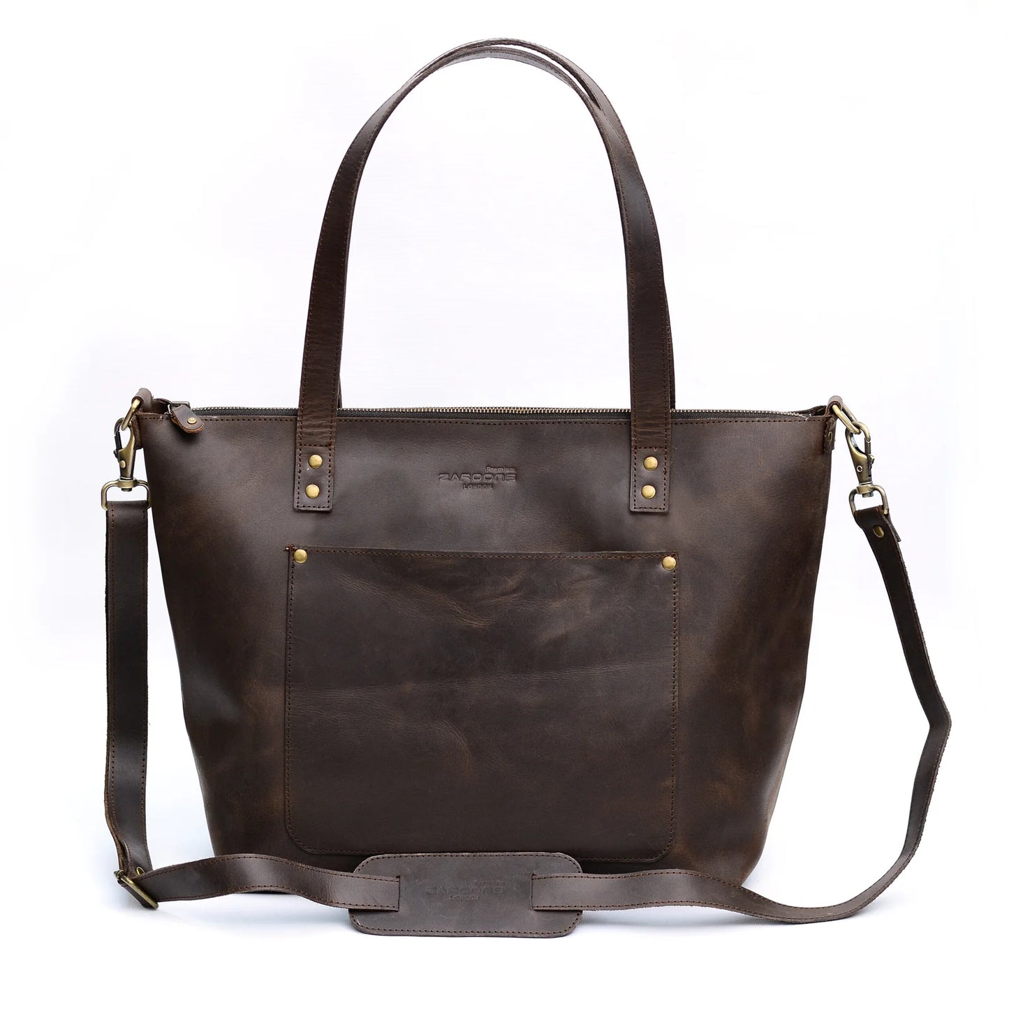 Genuine Leather Classic Tote Bag Choco