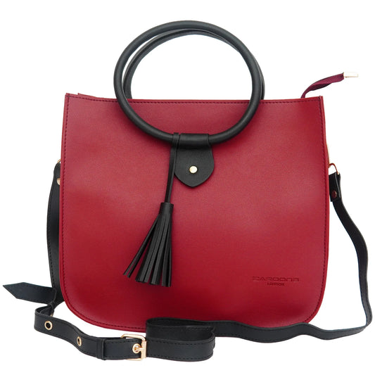 Ring Bucket Bag Maroon