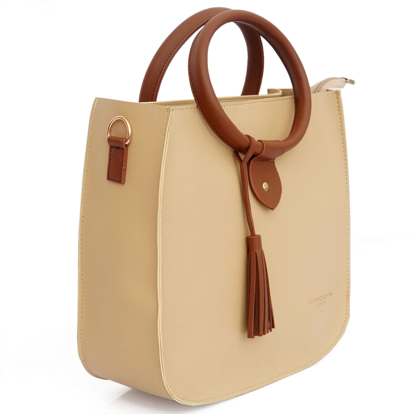 Ring Bucket Bag Beige