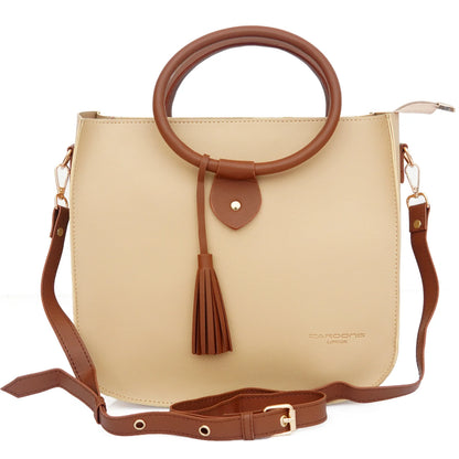 Ring Bucket Bag Beige