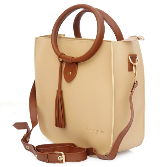 Ring Bucket Bag Beige