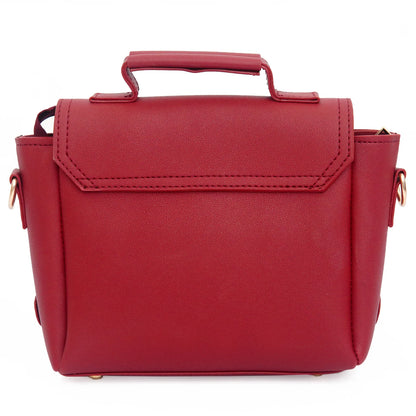 Micro Satchel Bag Maroon
